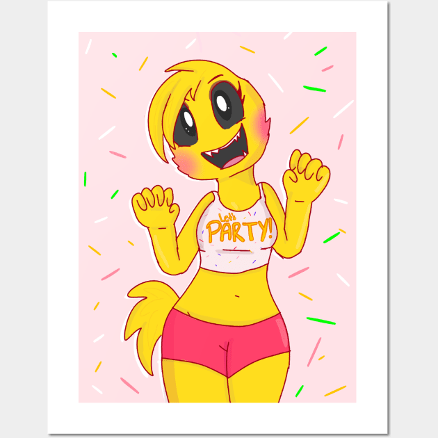 Toy Chica Wall Art by EeveelutionLova